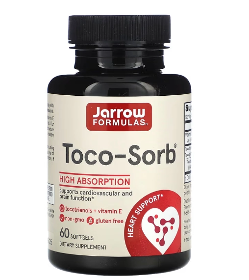 Toco-Sorb Complexo de Tocotrienóis, 60 Cápsulas, Jarrow Formulas