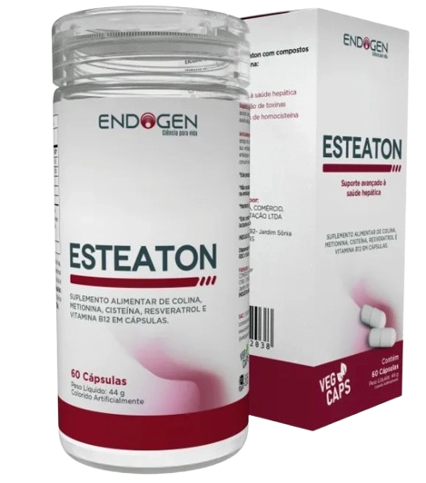 Esteaton, Saúde Hepática, 60 Cápsulas, Endogen