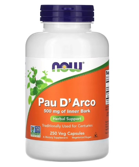Pau D' Arco, 500mg, 250 Cápsulas, Now