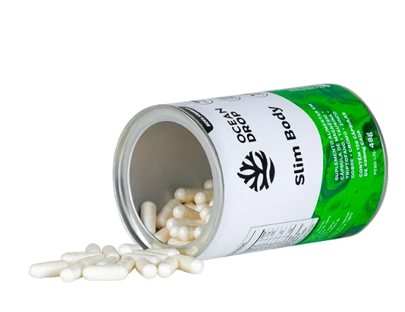 Slim Body com Picolinato de Cromo 400mg, 120 Cápsulas, Ocean Drop