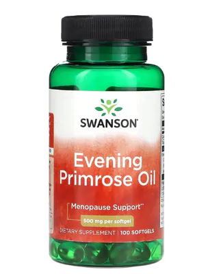 Óleo de Prímula, Evening primrose, 500mg, 100 Cápsulas, Swanson