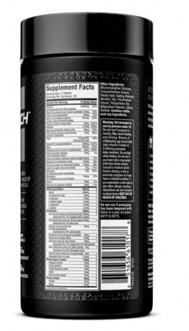 Multivitamínico Platinum, 60 Comprimidos, Muscletech