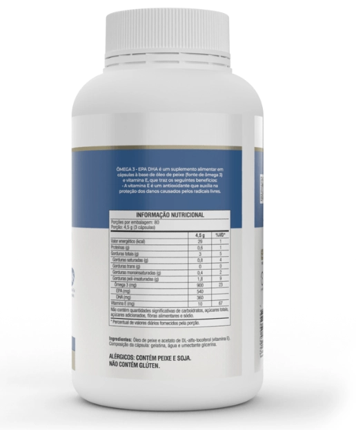 Omega 3, EPA 540, DHA 360, 240 Cápsulas, Vitafor