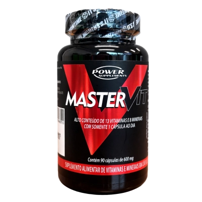 Master Vit, 600mg, 90 Cápsulas, Power Supplements