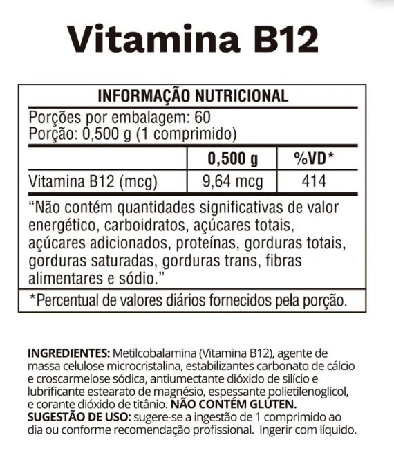Vitamina B-12, 60 Comprimido, Ocean Drop