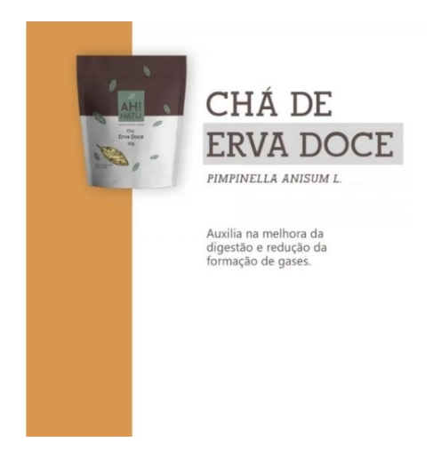 Chá de Erva Doce, 30g, Ah! Natu