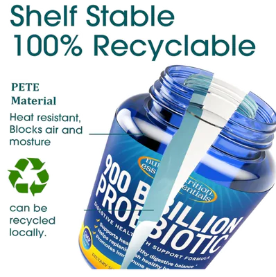 Probiótico com Enzima lactase e Fibra prebiótica, 60 Tablets vegano, Nutrition Essentials