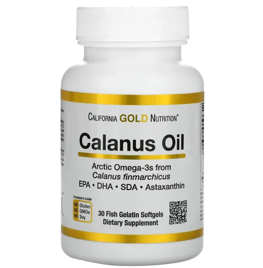 Óleo de Calanus, 500 mg, 30 Cápsulas, California Gold