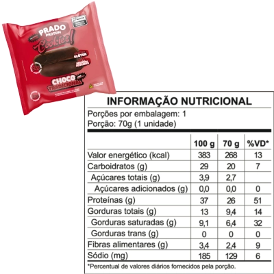 Cookie Proteico, Sabores, 3 unidades, Prado Protein