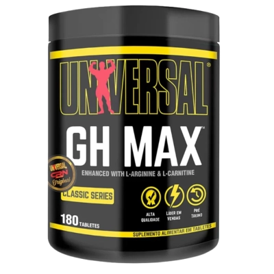 GH Max, Estímulo à Recuperação Muscular, 180 Comprimidos, Universal