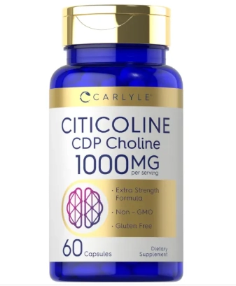 Citicoline CDP Choline 1000mg, 60 Cápsulas, Carlyle