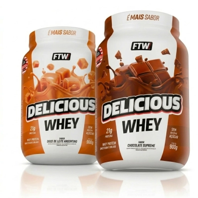 Whey Delicious, 900g Sabores, FTW