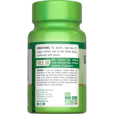 Complexo de Vitamina B, B1, B2 e B12, 90 Comprimidos, Natures Truth