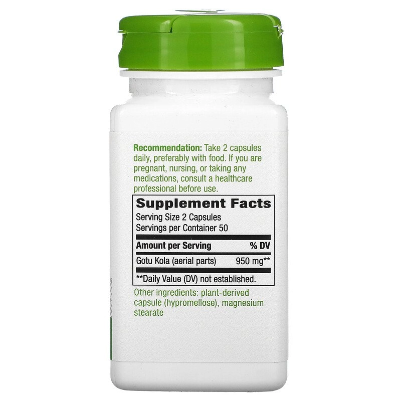Gotu Kola, 950mg, Nature's Way, 100 cápsulas, Nature's Way