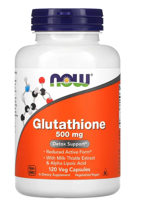 Glutationa 500mg, 120 Cápsulas, Now