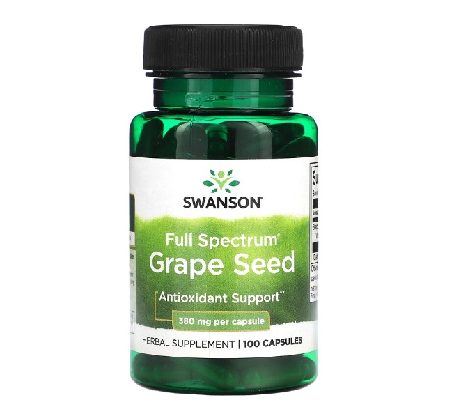 Grape Seed, 380mg, 100 Capsulas, Swanson