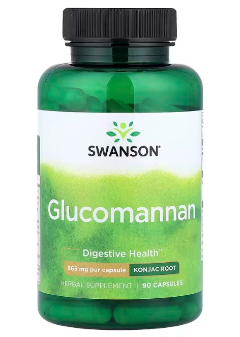 Glucomanano 665mg, 90 Cápsulas, Swanson