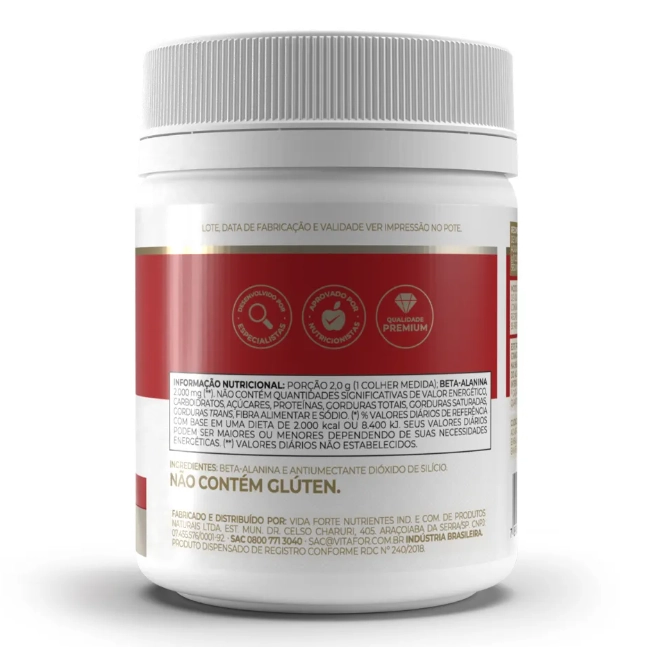 Beta Alanina, 120g, Vitafor