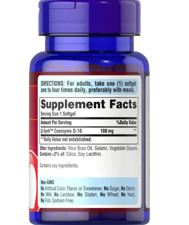 Coenzima Q10, 100mg, 120 Cápsulas em Gel, Puritan's Pride