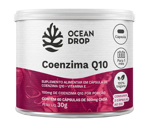 Coenzima CQ10 500mg, 60 Cápsulas, Ocean Drop
