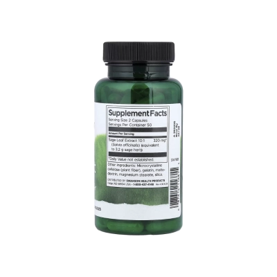 Sage extract, 160mg, 100 Cápsulas, Swanson