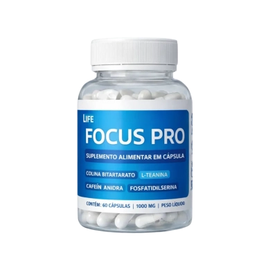Focus Pro Clareza e Foco, 1000mg, 60 Cápsulas, Microdose Life