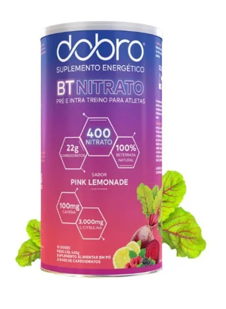 BT 400 Nitrato, Sabor Pink Lemonade, 450g, Dobro