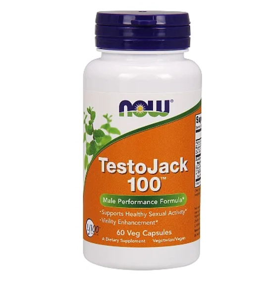 TestoJack 100mg, 60 Cápsulas, Now