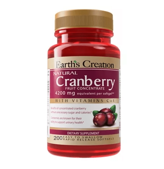 Cranberry 4200mg, 60 Softgels, Earth's Creation