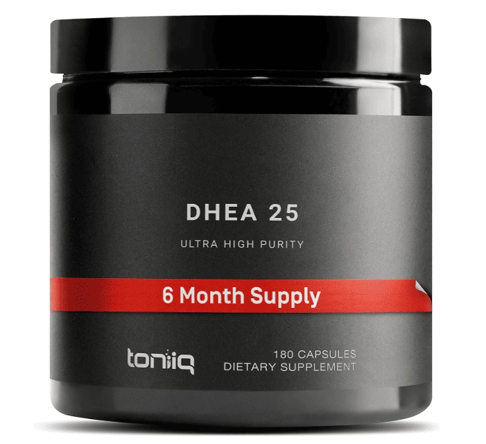 DHEA 25mg, Ultra High Strength, 180 Cápsulas, Toniiq