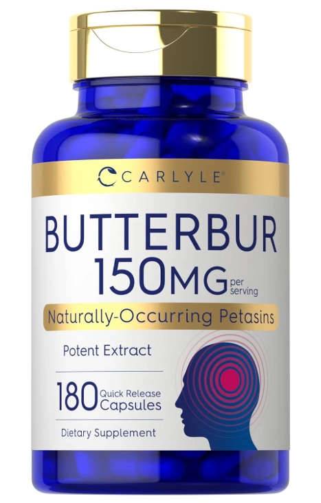 Butterbur 150mg Suporte Neurológico, 180 Cápsulas, Carlyle