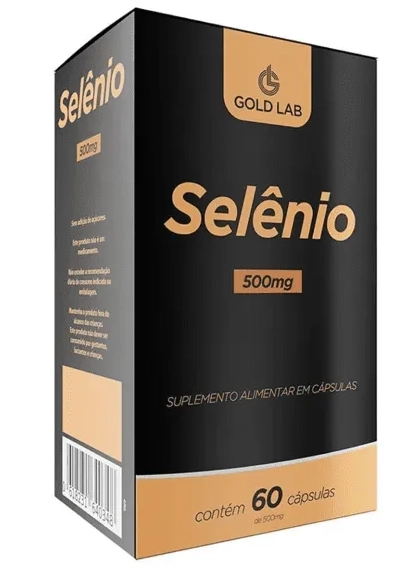 Selênio 500mg, 60 Cápsulas, Gold Lab