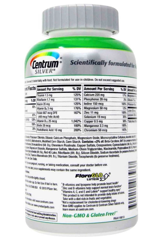 Centrum Silver Adults 50+, 325 Comprimidos