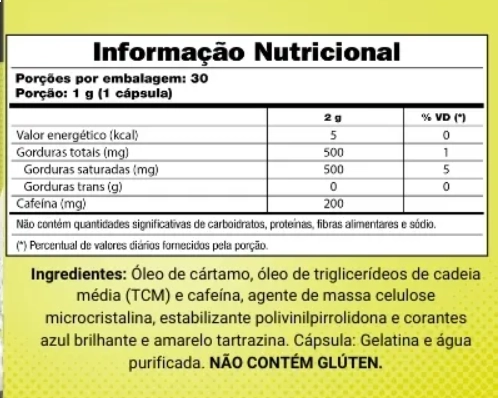 Termogênico Lipo Super HD, 60 cápsulas, Cell Force