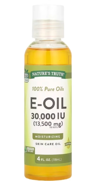 Vitamina E-Oil 30000UI, 118ml Sabor Limão, Nature's Truth
