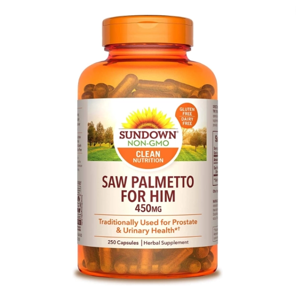 Saw Palmetto For Him, 450mg, 250 Cápsulas, Sundown