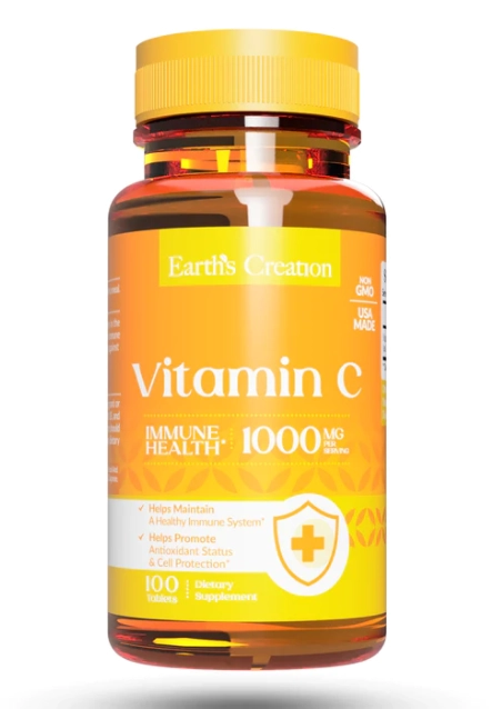 Vitamina C 1000mg, 100 Comprimidos, Earths Creation
