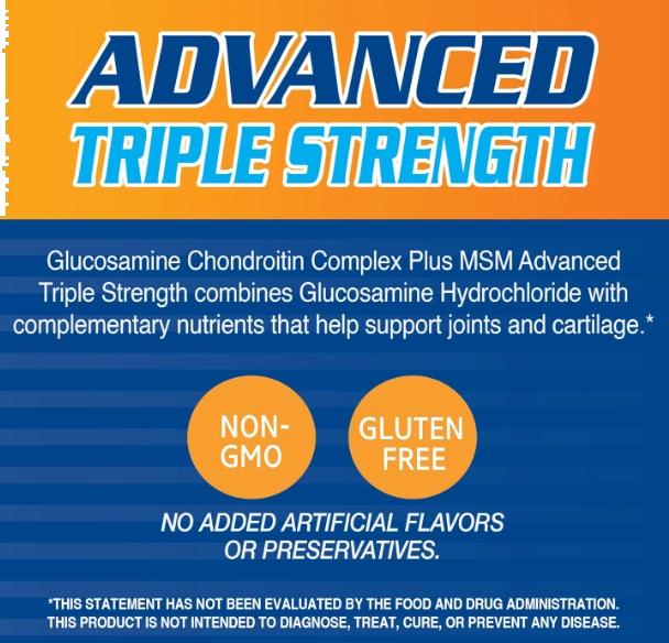 Glucosamina e Condroitina Complex com MSM, 120 Comprimidos, 21st Century