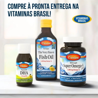 Super Ômega 3 Gems, 1.200mg, 100 Cápsulas Softgel, Carlson