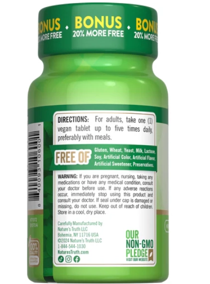 Vitamina B-12 500mcg, 120 comprimidos, Nature's Truth