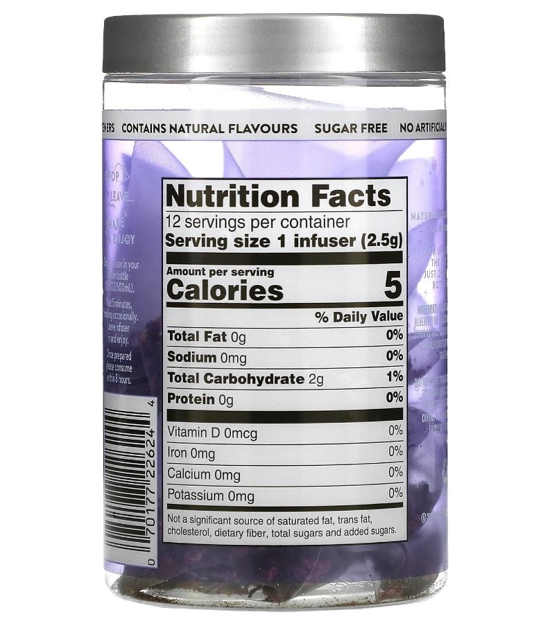 Chá Infusão Fria, Sabor Blueberry & maçã, 12 infusores, 30g Twinings