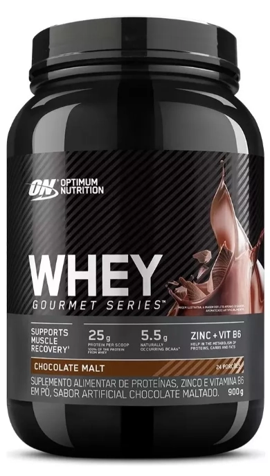 Whey Protein, Gourmet Series, Sabor Chocolate, 900g, Optimum Nutrition