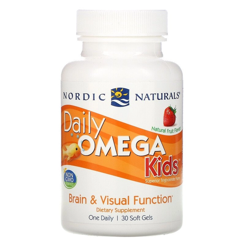 Ômega Kids, 500mg, Sabor Natural a Frutas, 30 Cápsulas Softgel, Nordic Naturals