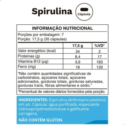 Spirulina 500mg, 240 comprimidos, Ocean Drop