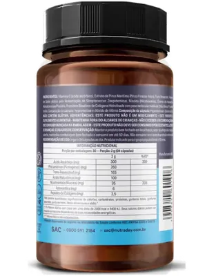 NMN Nad, Efeito Rejuvenescedor, 120 Cápsulas, NutraDay