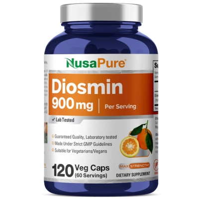 Diosmin 900mg, Diosmina, 120 Cápsulas, NusaPure