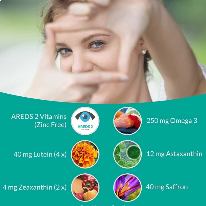 Areds 2 Plus, Vitaminas para os Olhos Senior, Alívio da Cansaço Ocular e Saúde Ocular, 120 Cápsulas, UpNourish