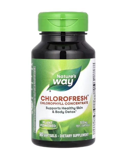 Chlorofresh, Concentrado de Clorofila 100mg, 90 Cápsulas, Nature's Way