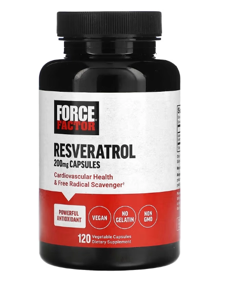 Resveratrol, 200mg, 120 Cápsulas, Force Factor