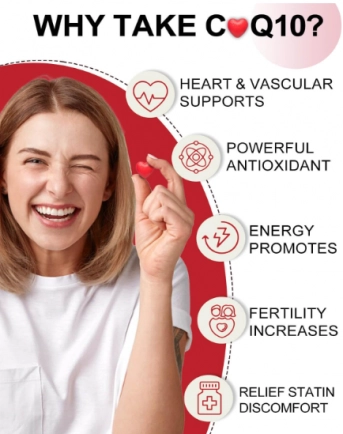 Ubiquinol, Coenzima CoQ10 400mg, Com Vitamina E, PQQ e Pimenta Preta,  120 Softgels, Dr Foster